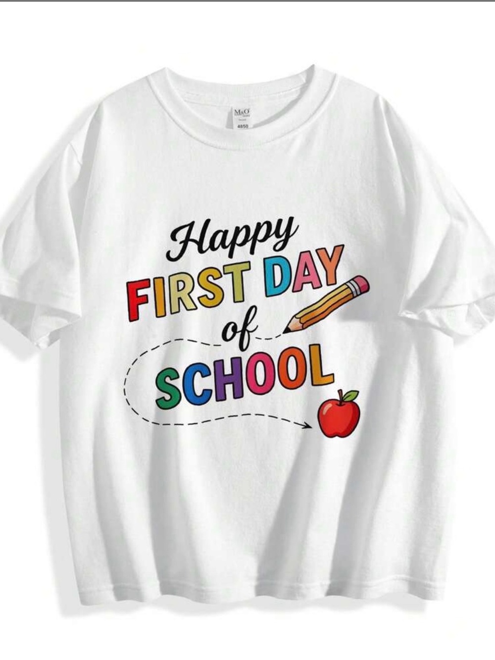 Happy First Day of School Kids T-Shirt - White